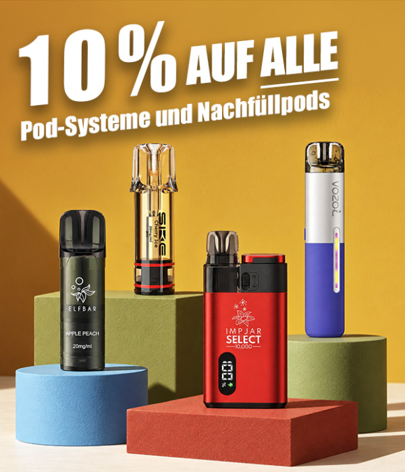 Pod Systeme & Pods 10%