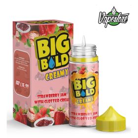 Big Bold Creamy - Strawberry Jam With Clotted Cream 100ml Shortfill