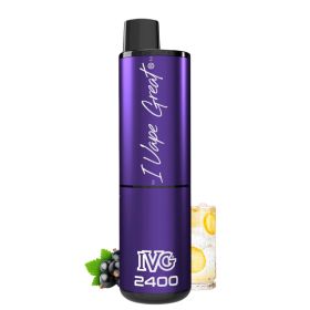 IVG 2400 Disposable Vape - Blackcurrant Lemonade 20mg 