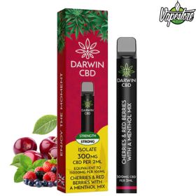 Darwin CBD Disposable Vape 600 - Cherries & Red Berries With a Menthol Mix