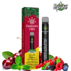 Darwin CBD Einweg Vape - Kirschen & Rote Beeren mit Menthol mix 300mg CBD-Isolat