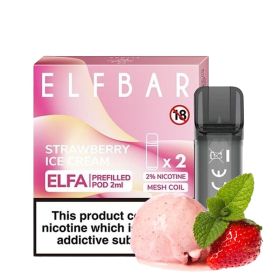 Elf Bar Vorgefühle Pods  ELFA - Strawberry Ice Cream 20mg