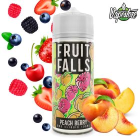 Fruit Falls Peach Berry 100ml Shortfill