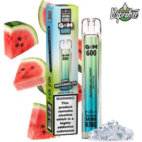 Aroma King Gem 600 - Watermelon Freeze 0mg.  