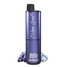 IVG 2400 Disposable Vape - Grape Ice 20mg 