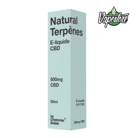 500mg CBD E-Liquid Natural Terpénes - Le Chanvrier Suisse 50ml
