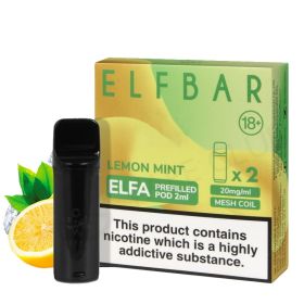 Elf Bar Vorgefüllte Pods  ELFA 600 - Lemon Mint 20mg