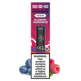 SKE Crystal 4in1 Pods pré-remplis - Blueberry Raspberries | 4 pcs.