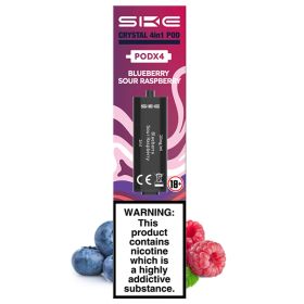 SKE Crystal 4in1 Vorgefüllte Pods - Blueberry Sour Raspberry | 4 Stk.