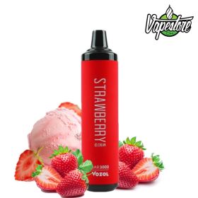 Vozol Bar 3000 - Strawberries Ice Cream 20mg