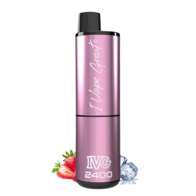 IVG 2400 Disposable Vape - Strawberry Ice 20mg 