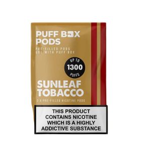 Jac Vapour Puff Box Ersatz Pods - Sun Leaf Tobacco 20mg