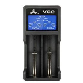 Caricabatterie XTAR - VC2 USB LCD per batterie agli ioni di litio