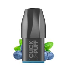X-Bar Click & Puff Pods pré-remplis - Blueberry Menthol.