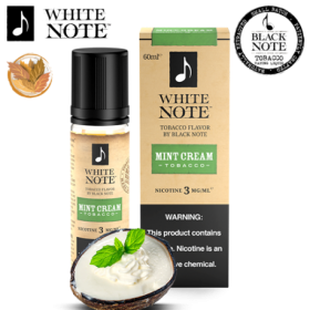 White Note - Menthe Crème Tobacco 60ml-3 mg/ Solde