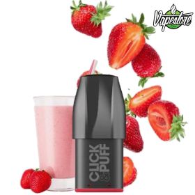X-Bar Click & Puff Vorgefüllte Pods - Erdbeere Milchshake